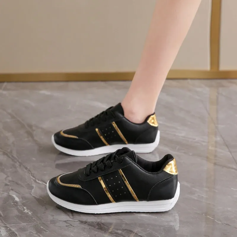 2024 Women Wedges Sneakers Lace Up Breathable Sports Shoes Casual Platform Shoes Female Footwear Ladies Designer Shoes Mujer