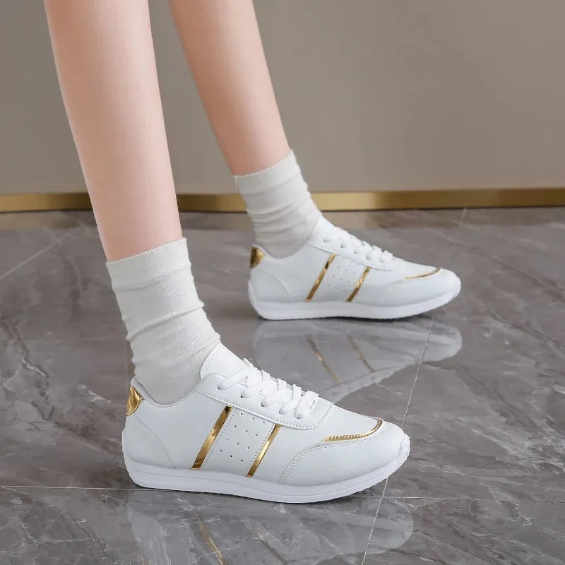 2024 Women Wedges Sneakers Lace Up Breathable Sports Shoes Casual Platform Shoes Female Footwear Ladies Designer Shoes Mujer