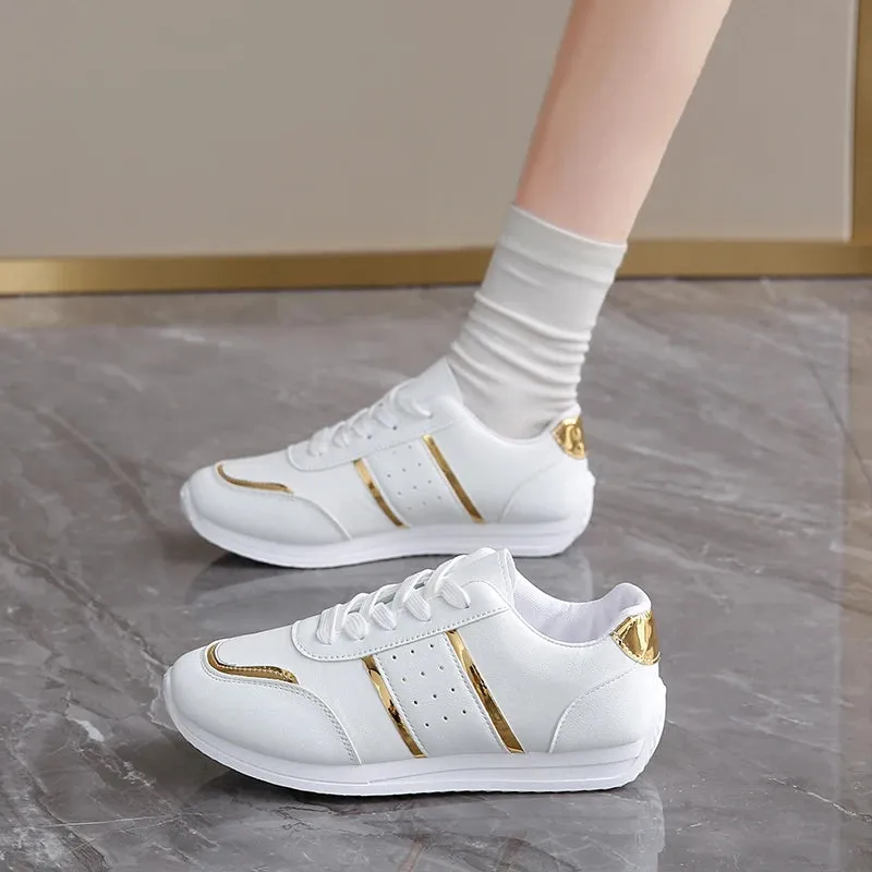 2024 Women Wedges Sneakers Lace Up Breathable Sports Shoes Casual Platform Shoes Female Footwear Ladies Designer Shoes Mujer