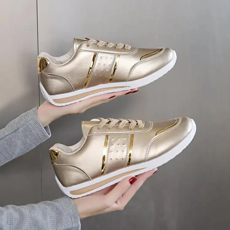 2024 Women Wedges Sneakers Lace Up Breathable Sports Shoes Casual Platform Shoes Female Footwear Ladies Designer Shoes Mujer