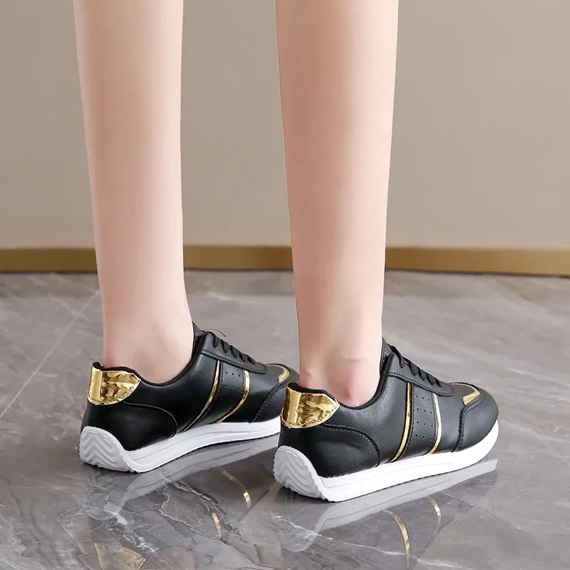 2024 Women Wedges Sneakers Lace Up Breathable Sports Shoes Casual Platform Shoes Female Footwear Ladies Designer Shoes Mujer