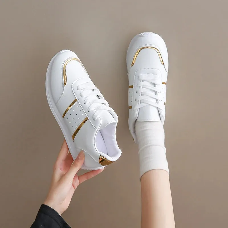 2024 Women Wedges Sneakers Lace Up Breathable Sports Shoes Casual Platform Shoes Female Footwear Ladies Designer Shoes Mujer