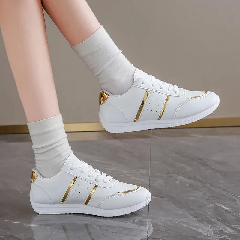 2024 Women Wedges Sneakers Lace Up Breathable Sports Shoes Casual Platform Shoes Female Footwear Ladies Designer Shoes Mujer