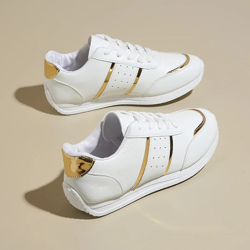 2024 Women Wedges Sneakers Lace Up Breathable Sports Shoes Casual Platform Shoes Female Footwear Ladies Designer Shoes Mujer