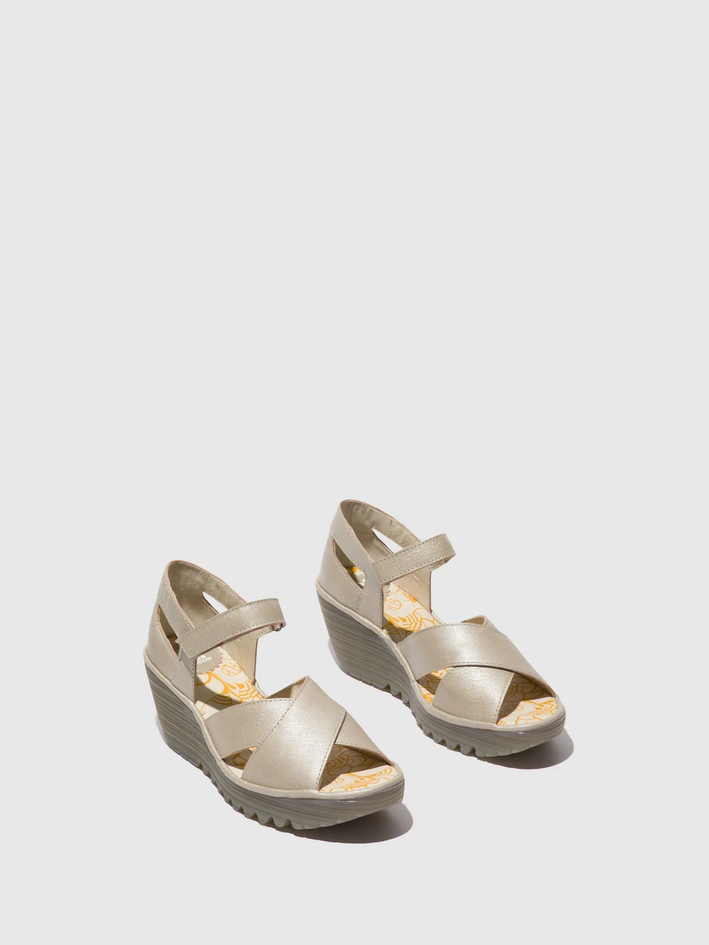 Ankle Strap Sandals YENT365FLY SILVER