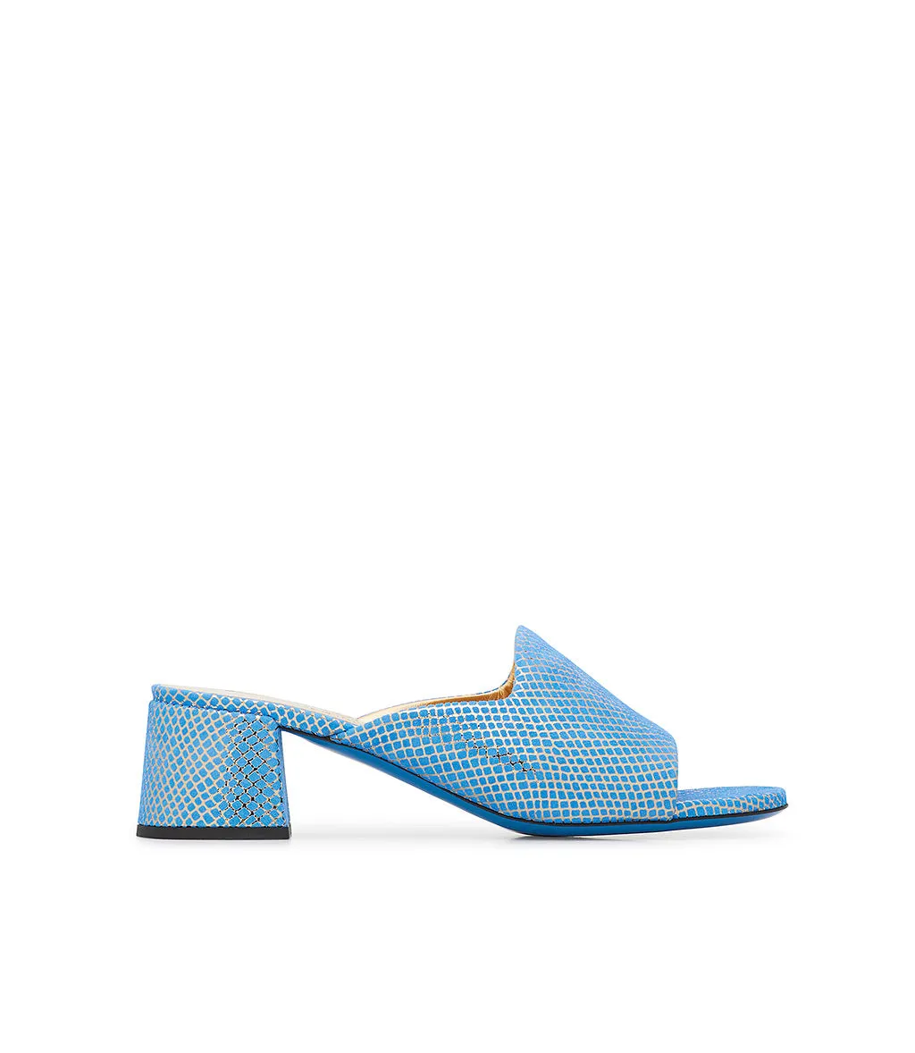 Atoll Blue tail leather