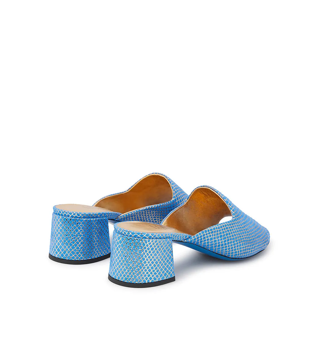 Atoll Blue tail leather