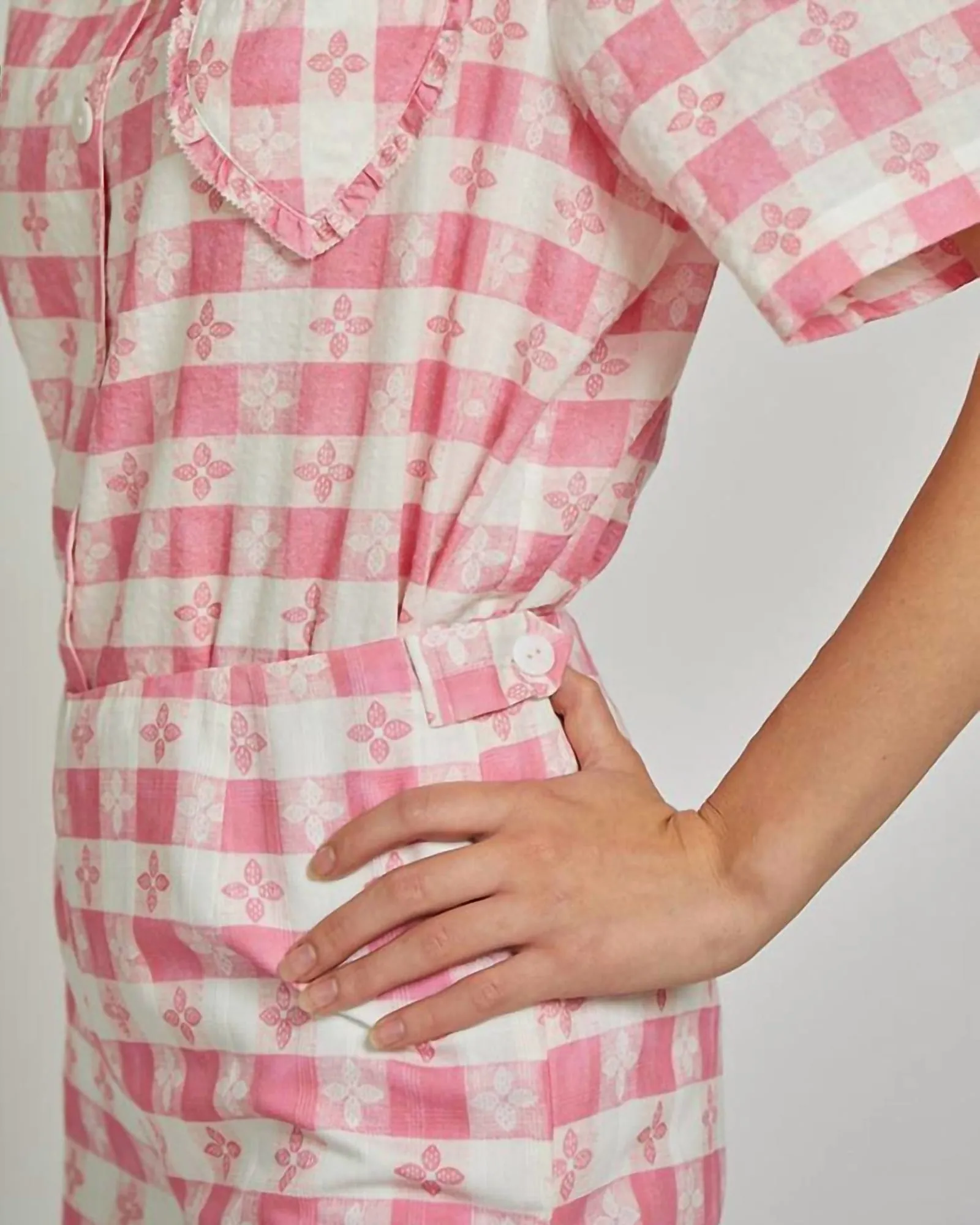 Birdie Pant In Pink Tablecloth | Pink Tablecloth