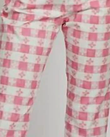 Birdie Pant In Pink Tablecloth | Pink Tablecloth