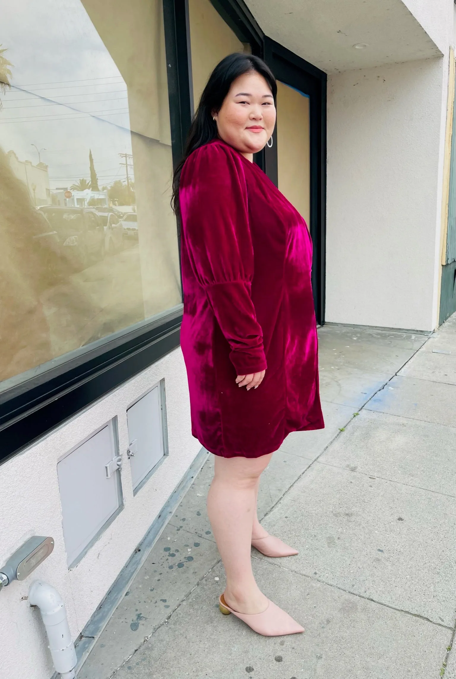 Bloomchic One-Button Magenta Blazer Dress, Sizes 12, 14 Available!