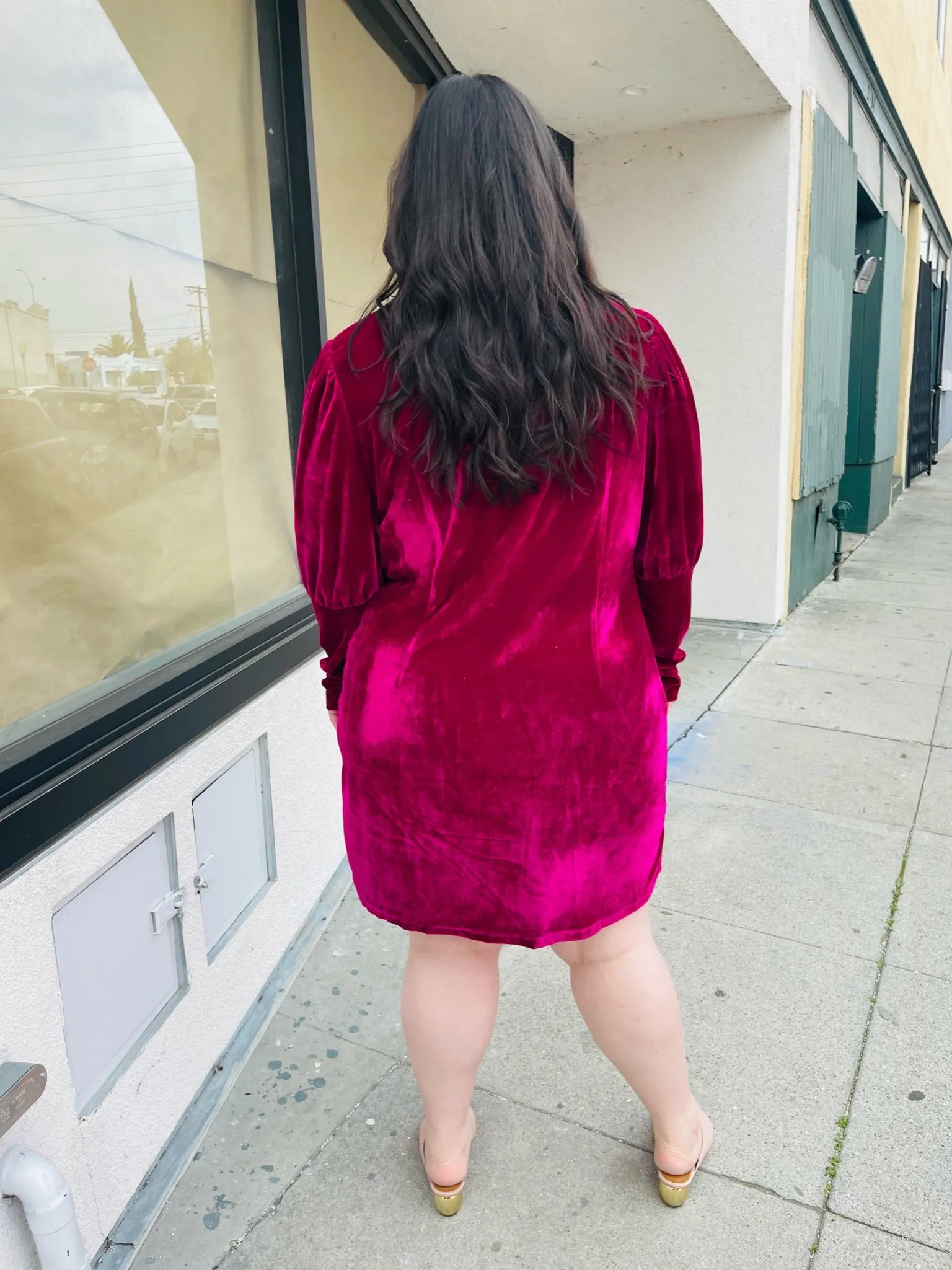 Bloomchic One-Button Magenta Blazer Dress, Sizes 12, 14 Available!