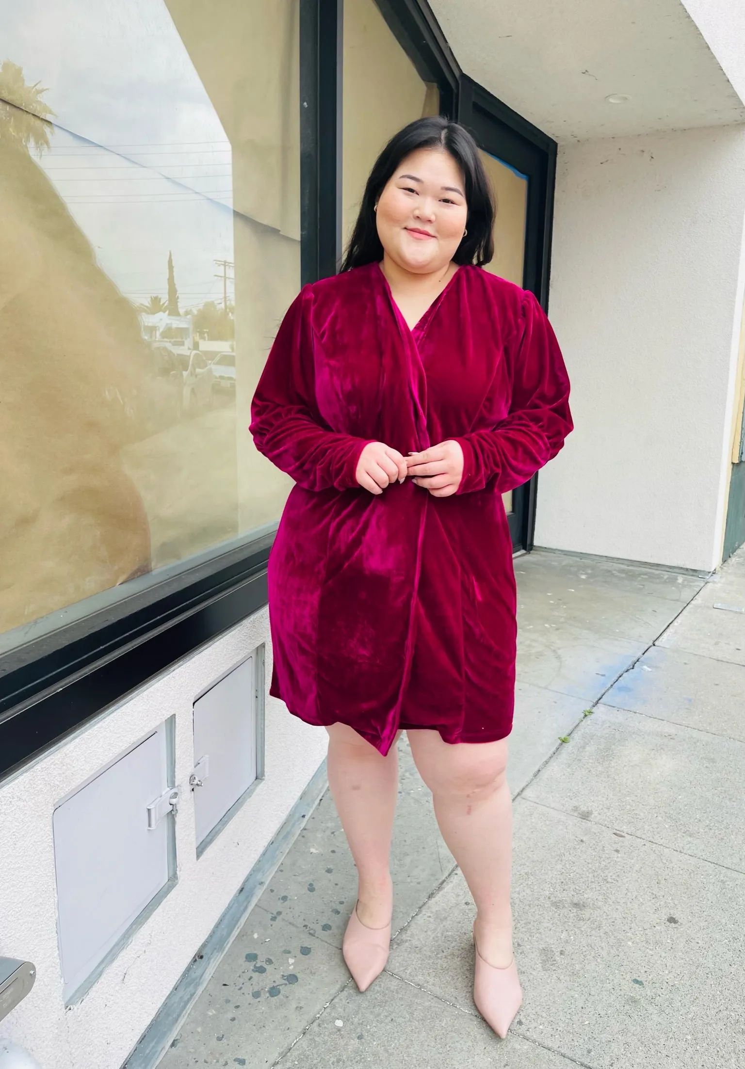 Bloomchic One-Button Magenta Blazer Dress, Sizes 12, 14 Available!