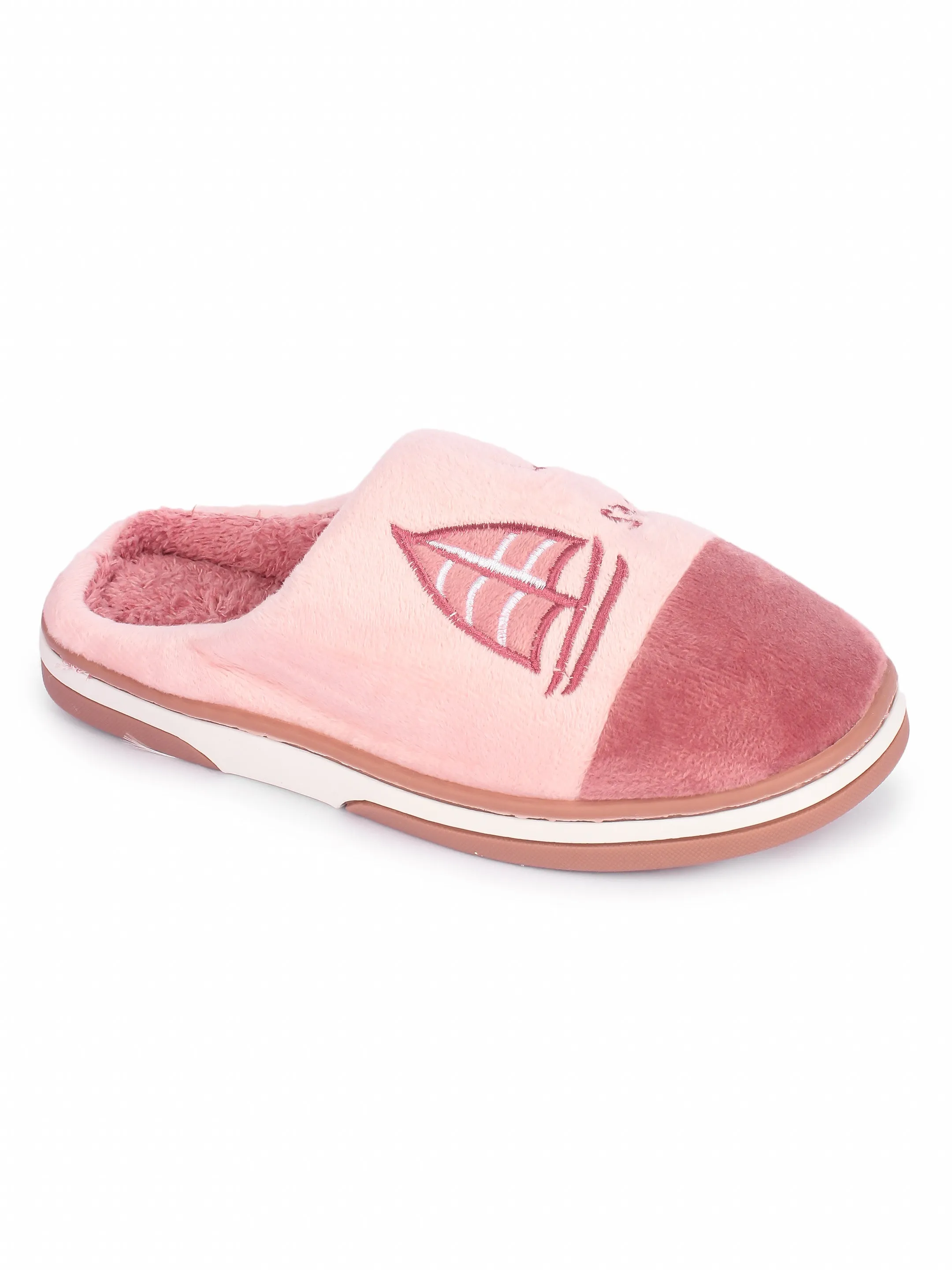 Brauch Women's Pink Boat Winter Slippers
