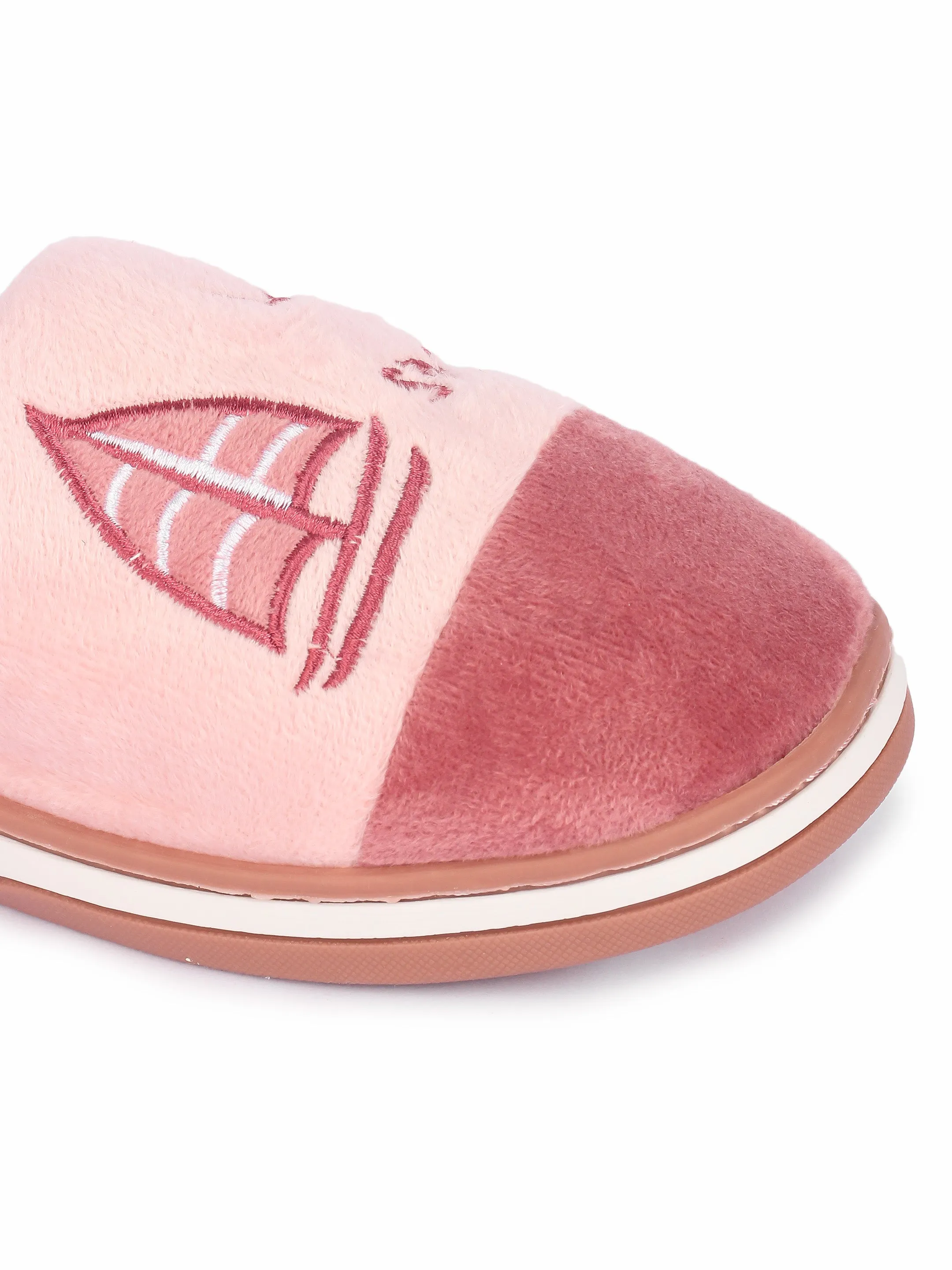 Brauch Women's Pink Boat Winter Slippers