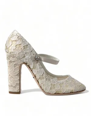 Dolce & Gabbana Crystal Lace Pumps