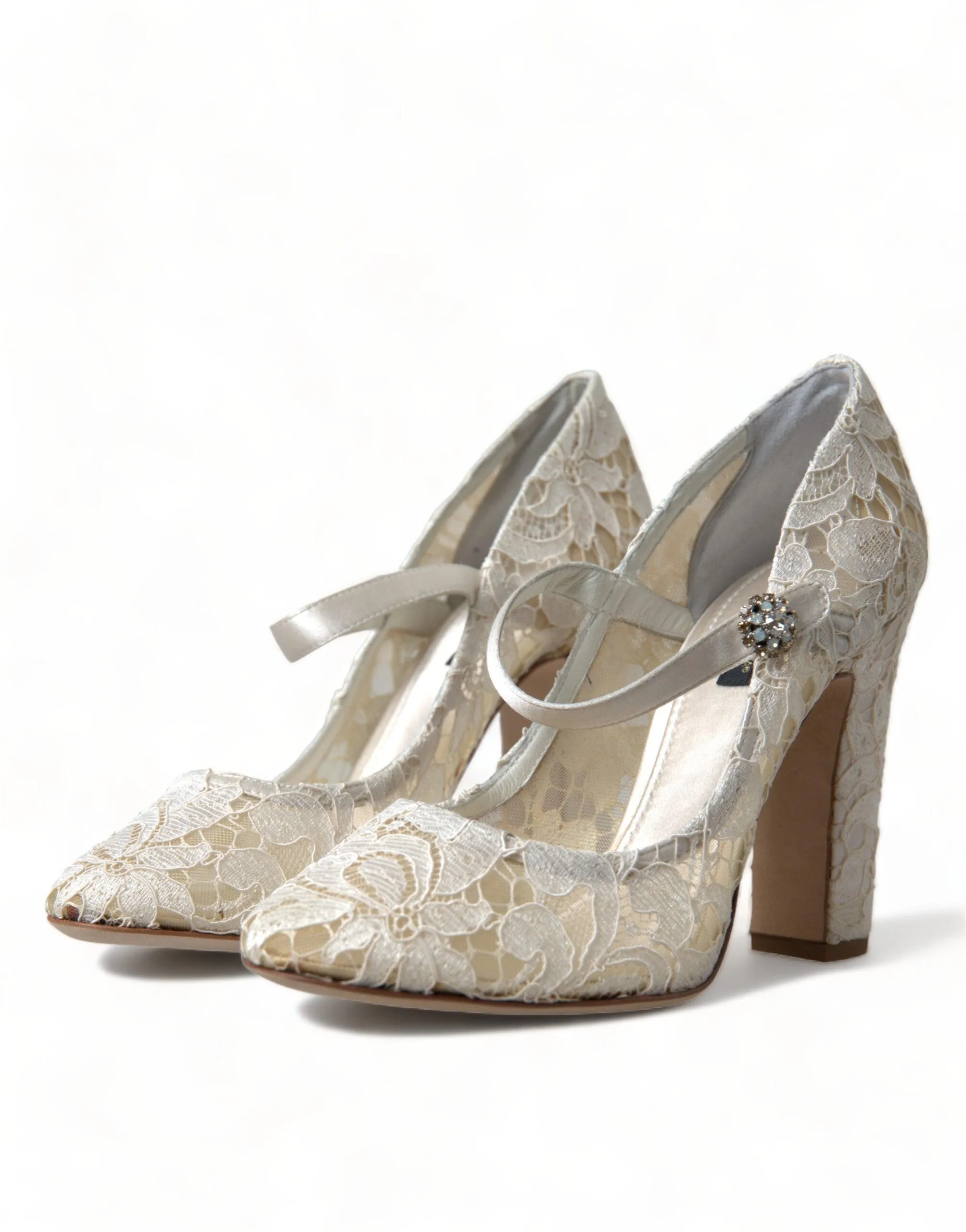 Dolce & Gabbana Crystal Lace Pumps