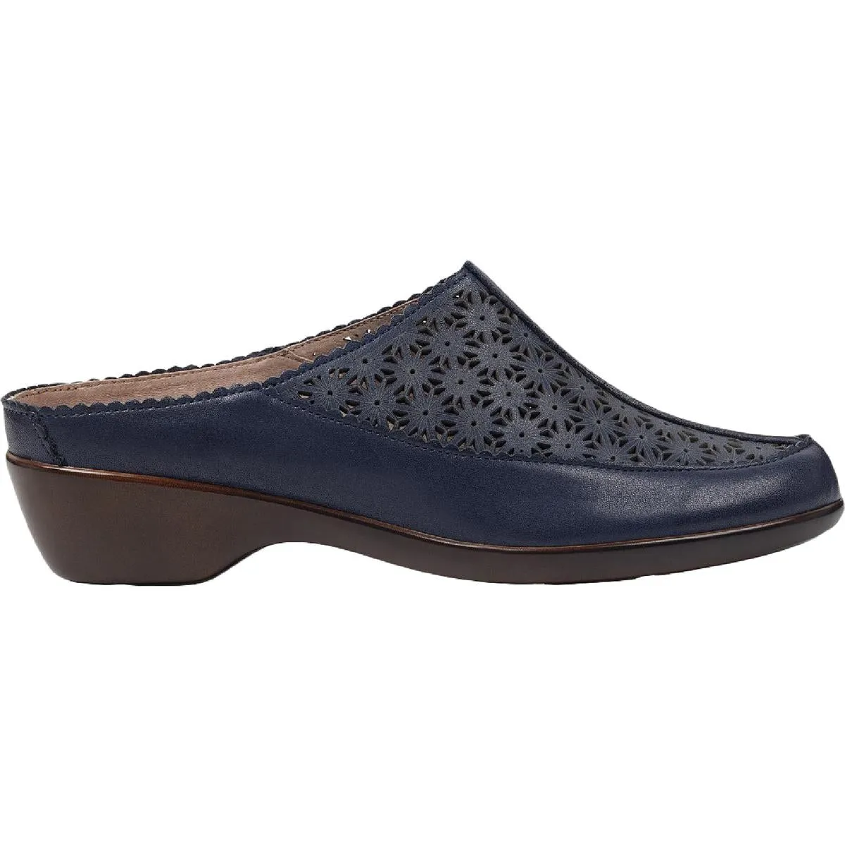Easy Spirit Womens Dusk Leather Slip On Mules