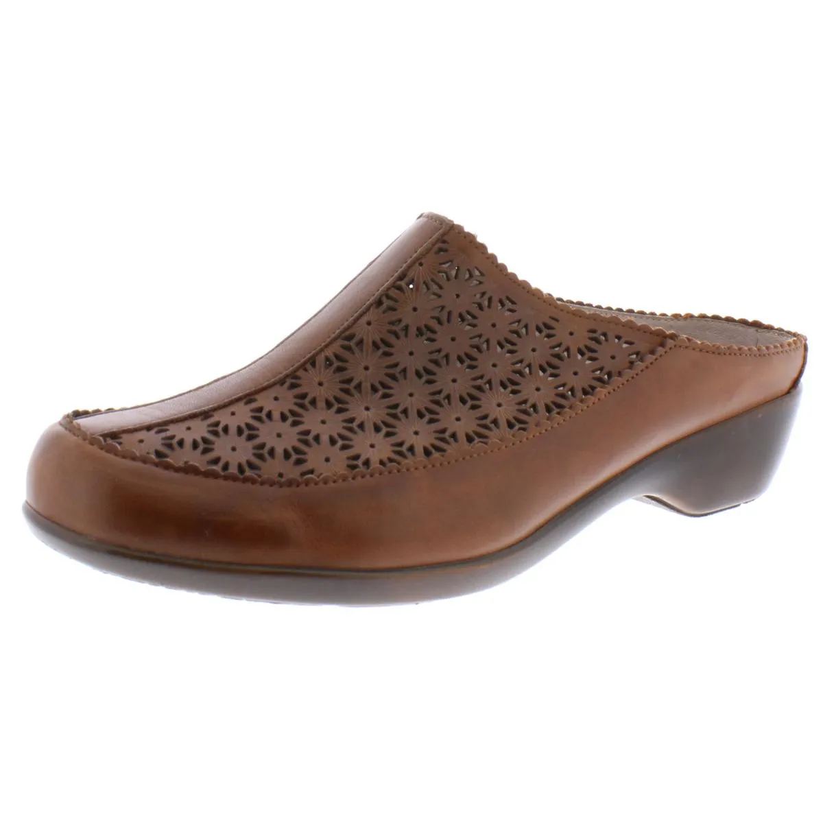 Easy Spirit Womens Dusk Leather Slip On Mules