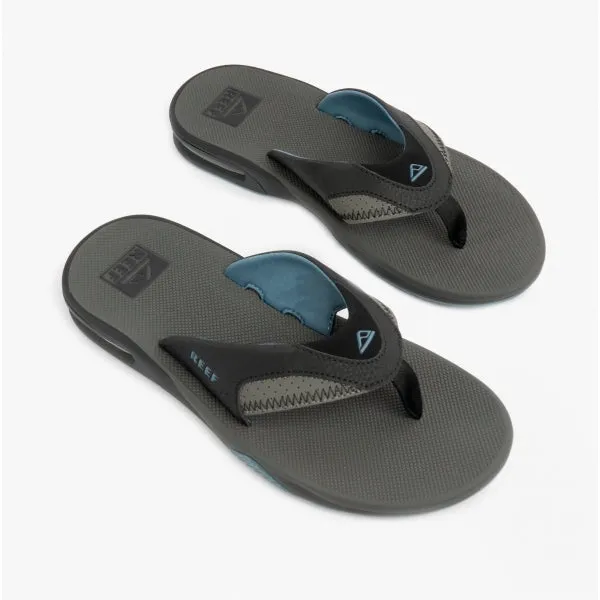 FANNING Mens Sandals Grey/Light Blue