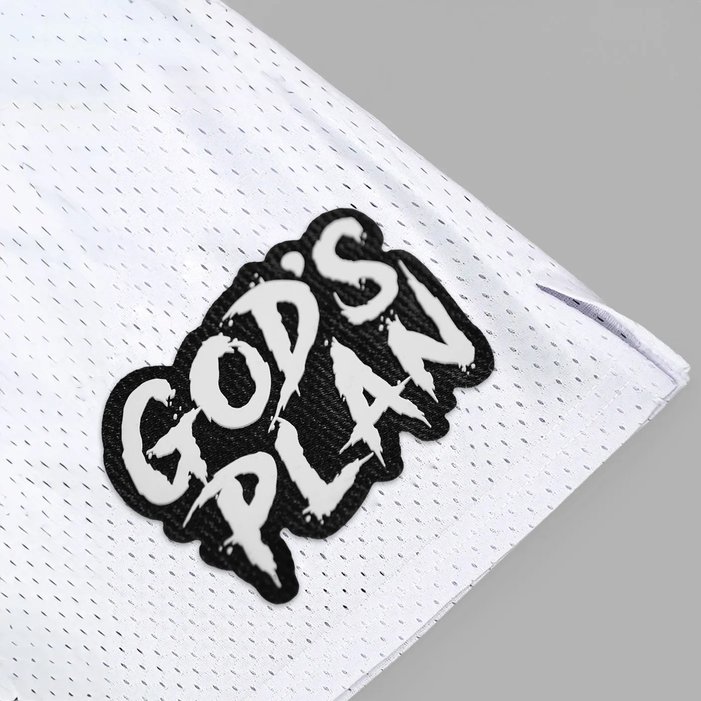 God's Plan Patch Shorts - 7"