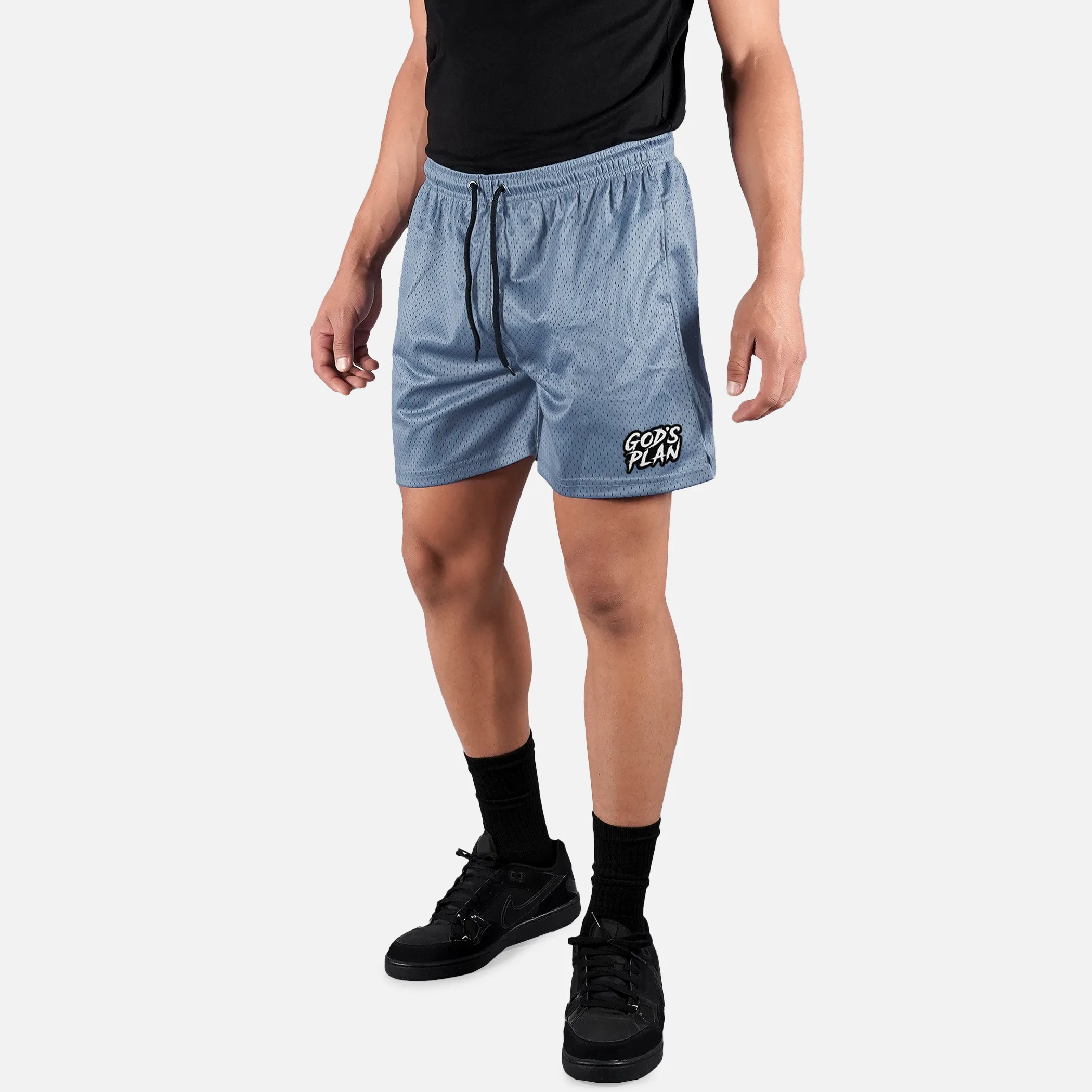 God's Plan Patch Shorts - 7"