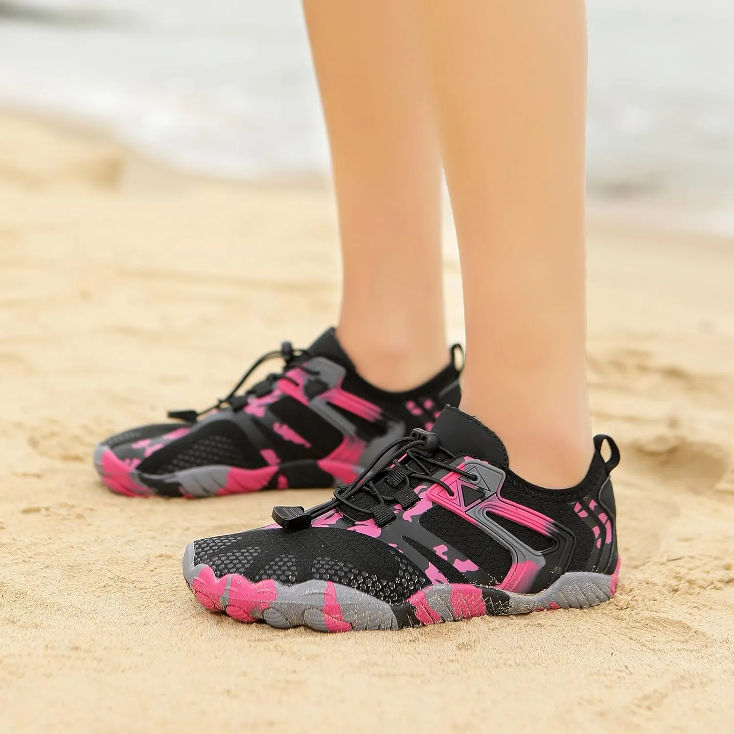 GUNIYIFS Water Shoes Men Women Adult Quick-Dry Aqua Sock Barefoot Shoes Non-Slip Hike Breathable Footwear Outdoor Athletic Beach