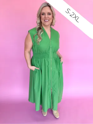 Hello Lovely Dress - Green