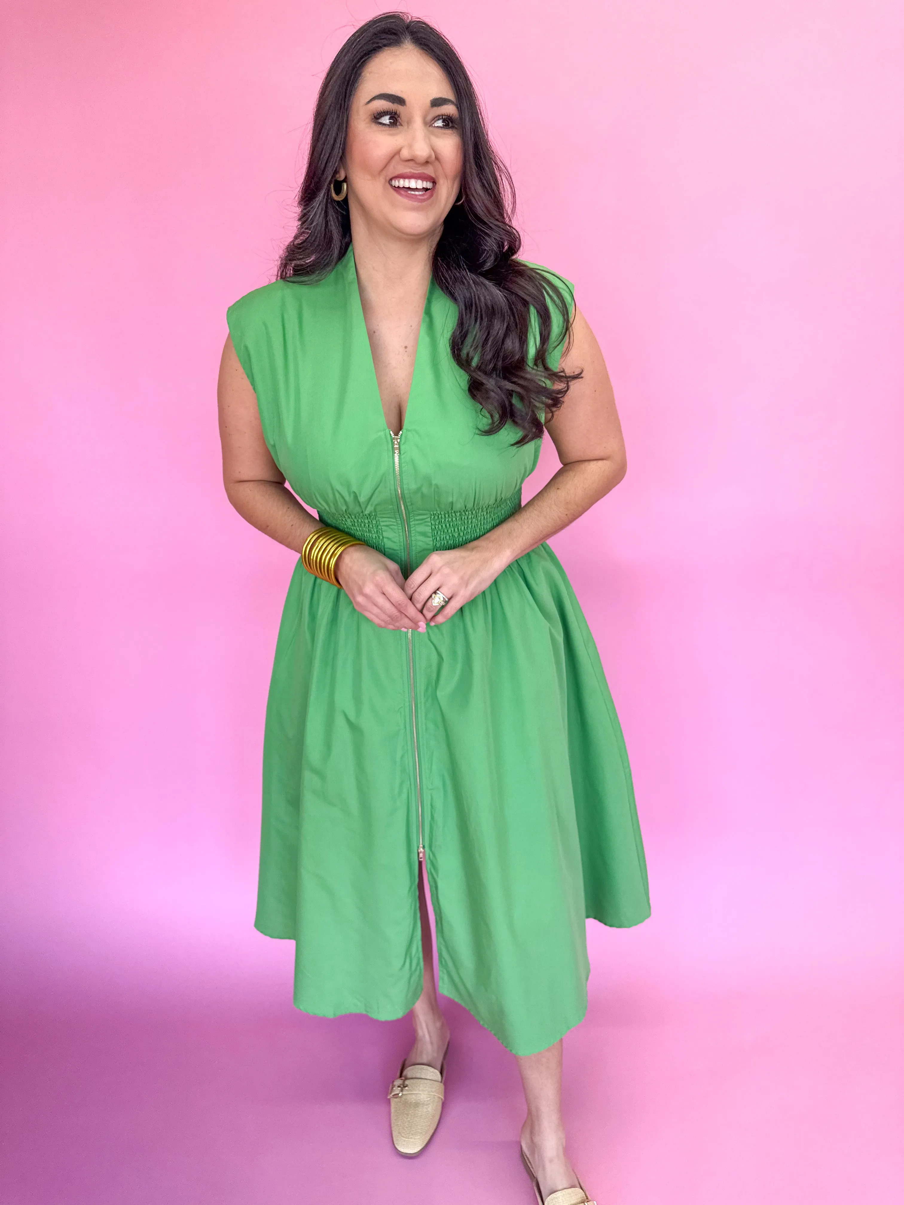 Hello Lovely Dress - Green