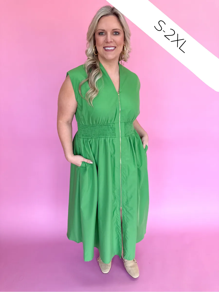 Hello Lovely Dress - Green