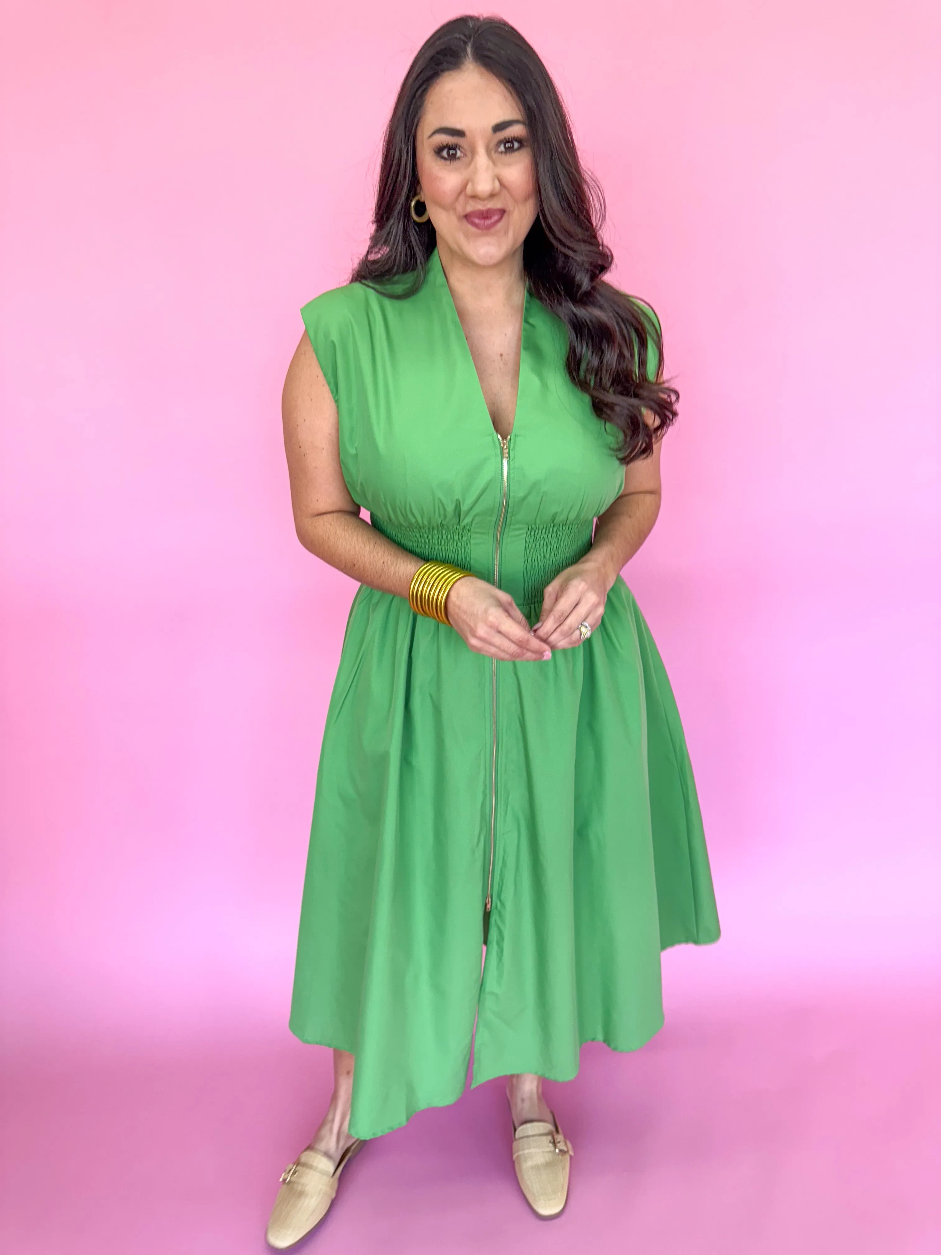 Hello Lovely Dress - Green