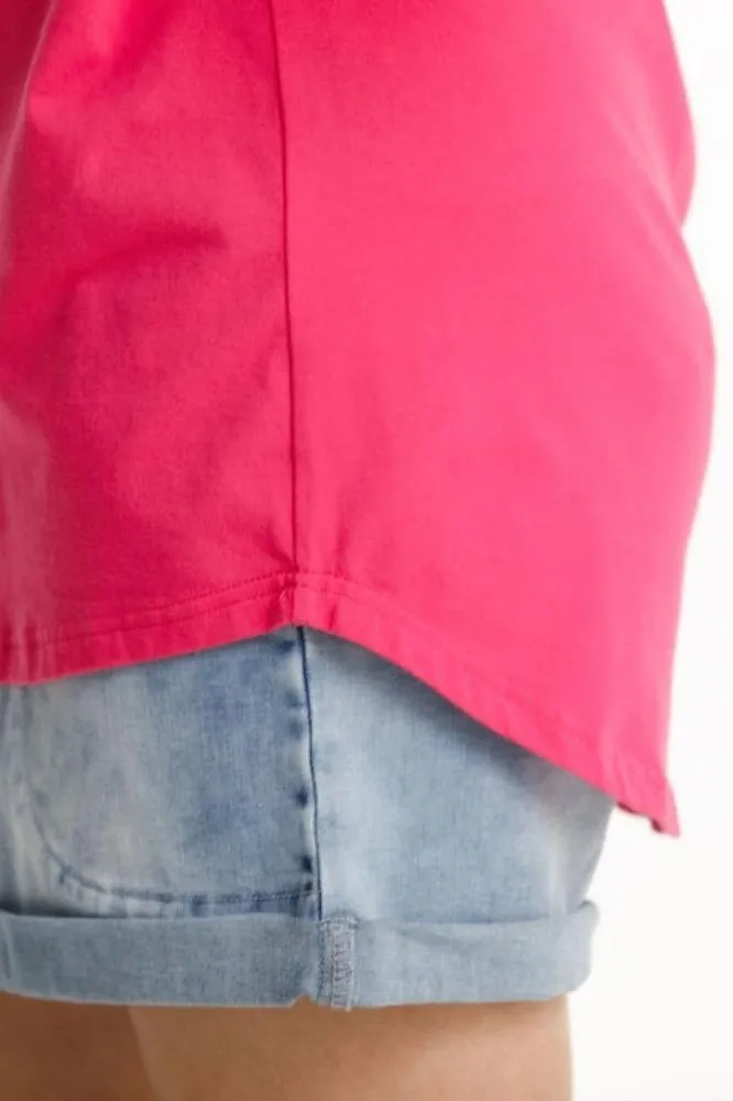 Homelee Long Tee Raspberry Pink
