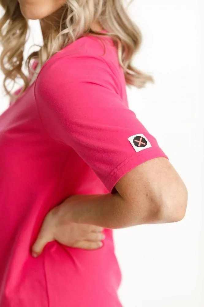 Homelee Long Tee Raspberry Pink