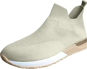 Ladmiple Gym Shoes For Women Workout Running Walking Shoes Slip on Sock Sneakers Mesh Non Slip Athletic Tennis Shoes