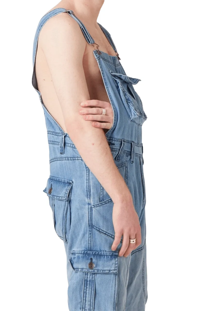 Mens Denim Jumpsuit Stonewash Blue Dungarees Bib Pants Overalls Bib And Brace Coveralls Jeans Trousers