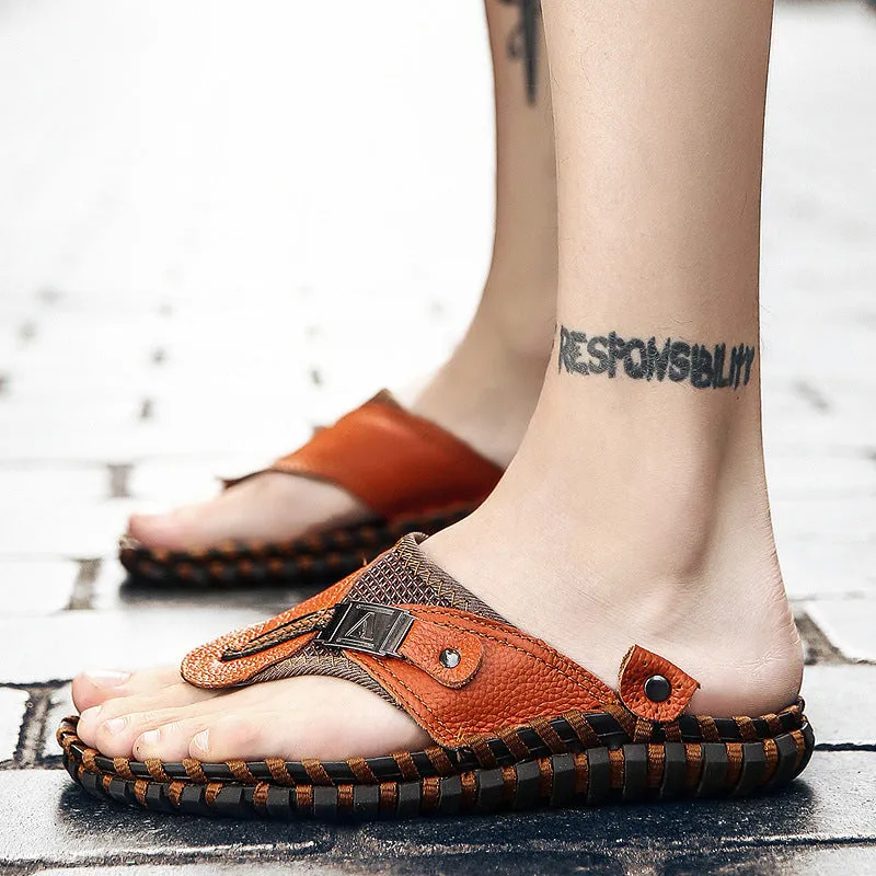 Men's Slippers Light Casual Flip-flops Beach Shoes