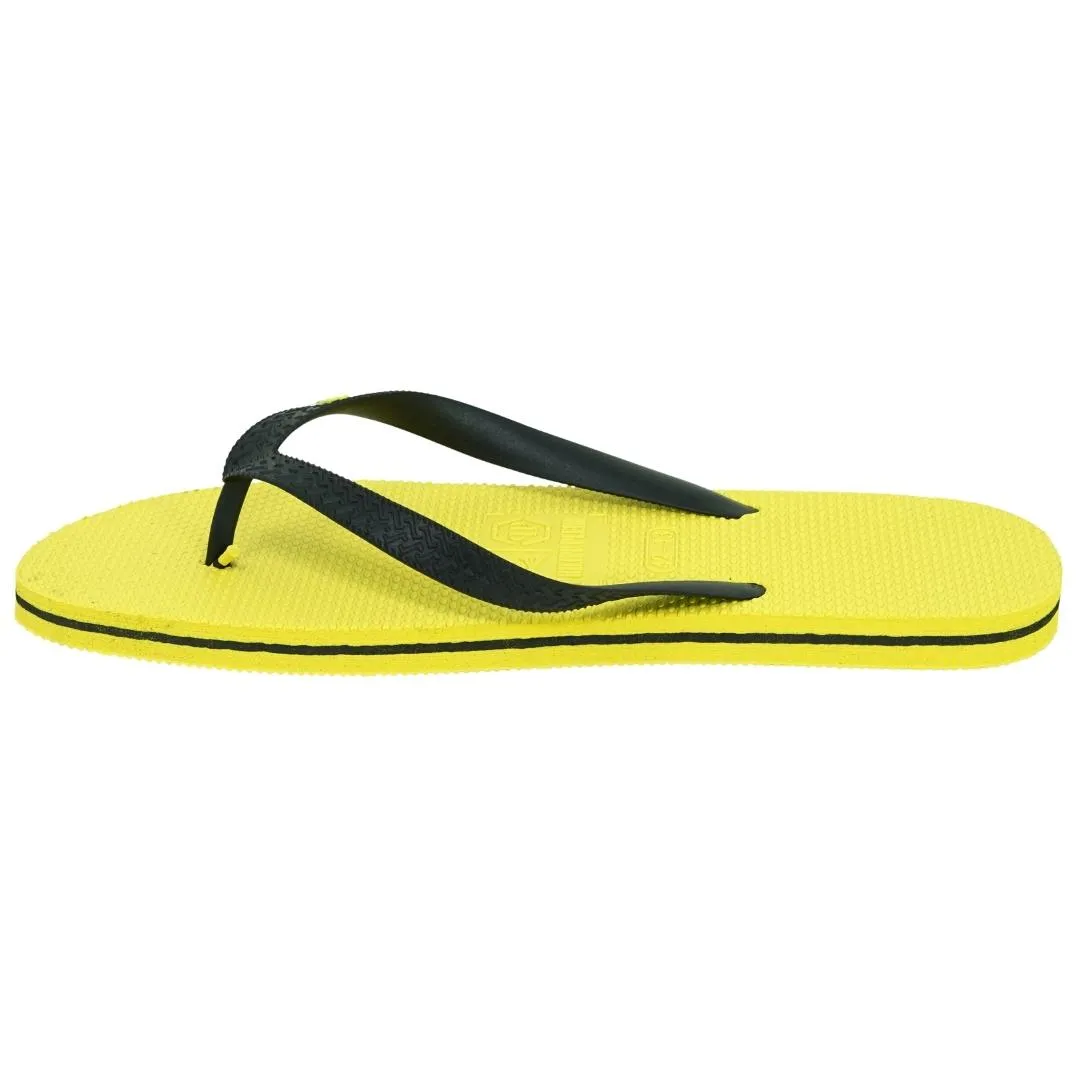 Philipp Plein Brand Logo Yellow Flip Flops