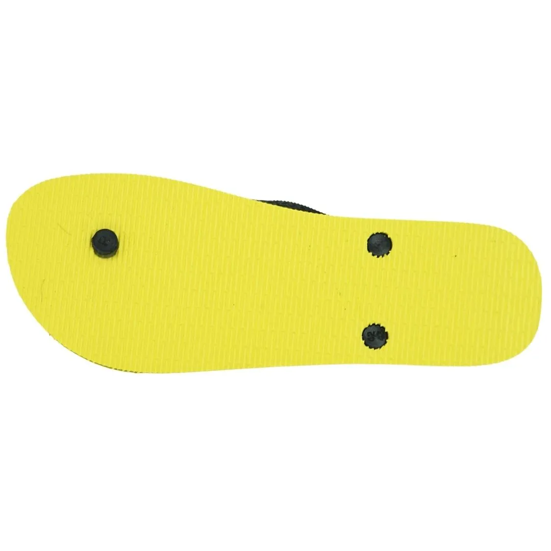 Philipp Plein Brand Logo Yellow Flip Flops