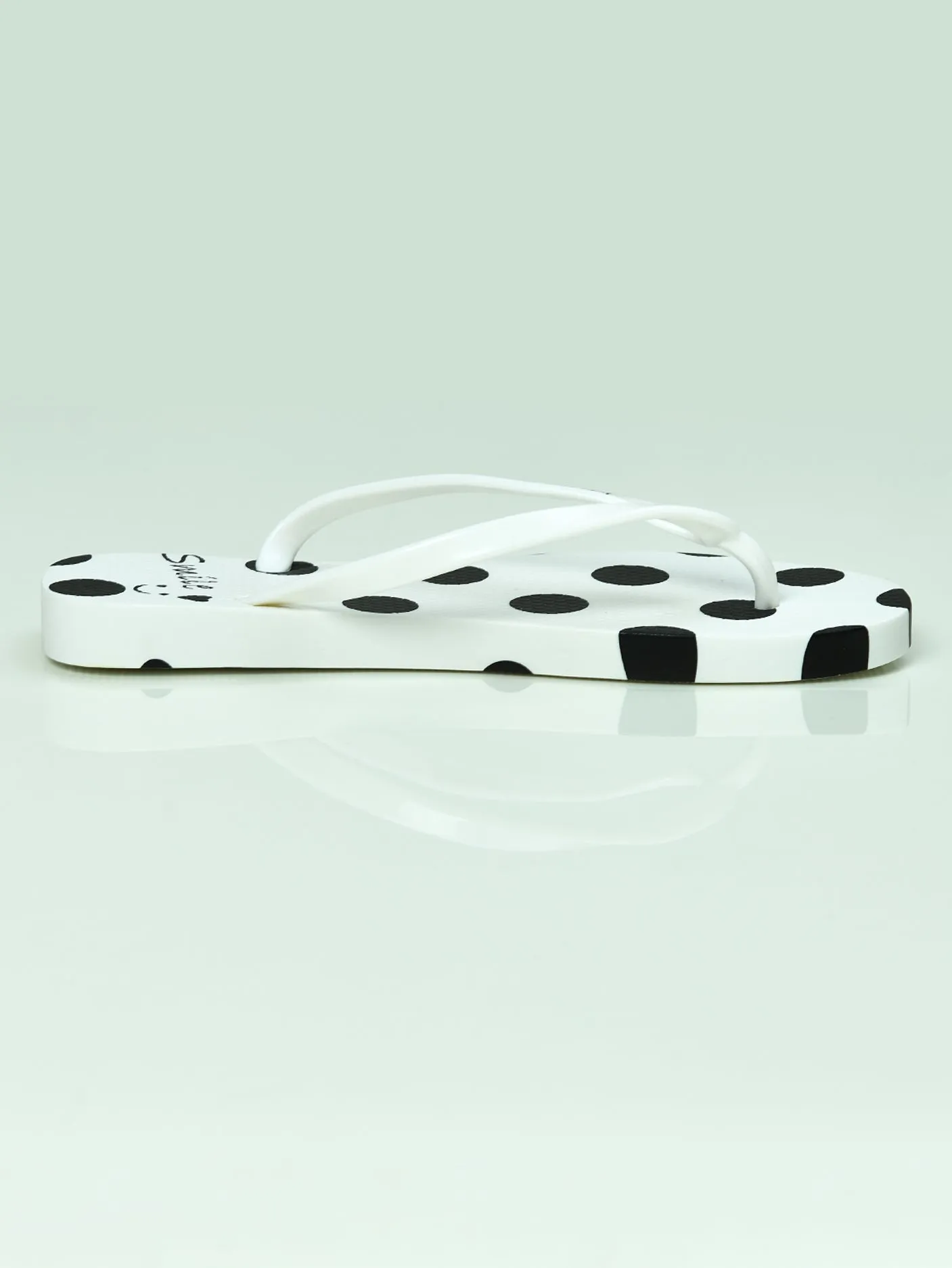 Polka Dot Printed Flop Flops