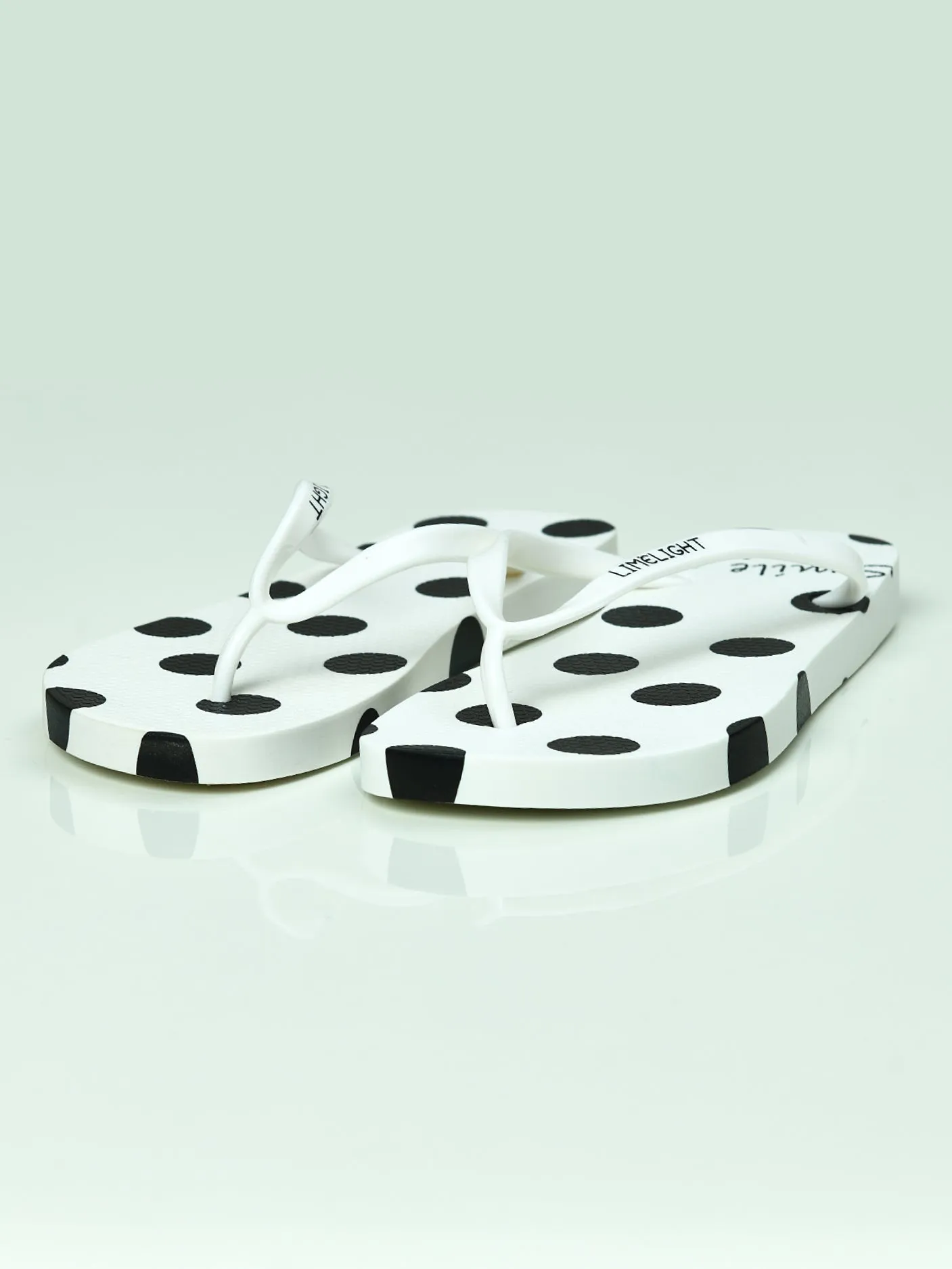 Polka Dot Printed Flop Flops