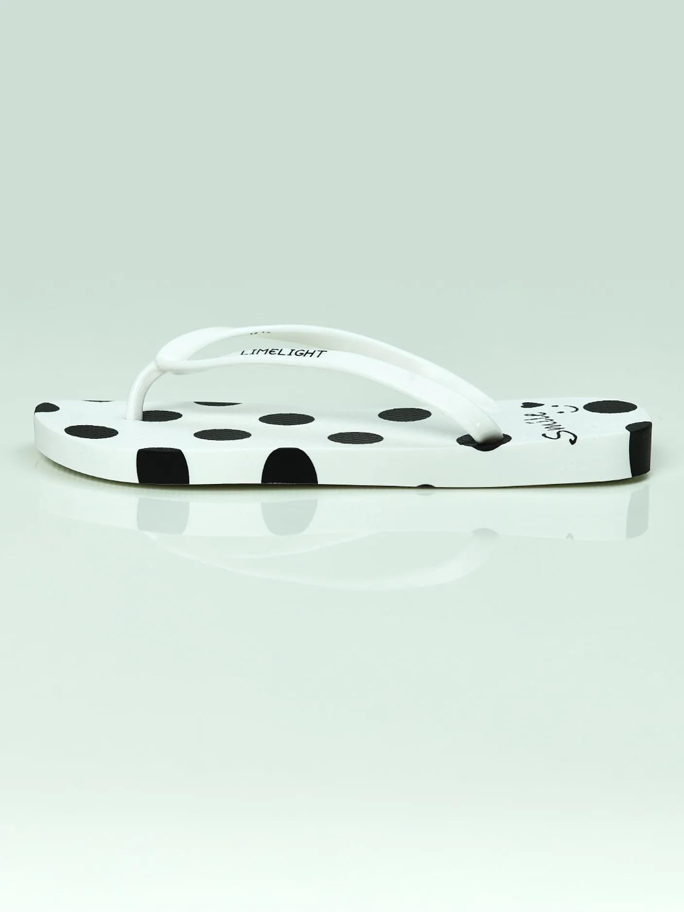 Polka Dot Printed Flop Flops