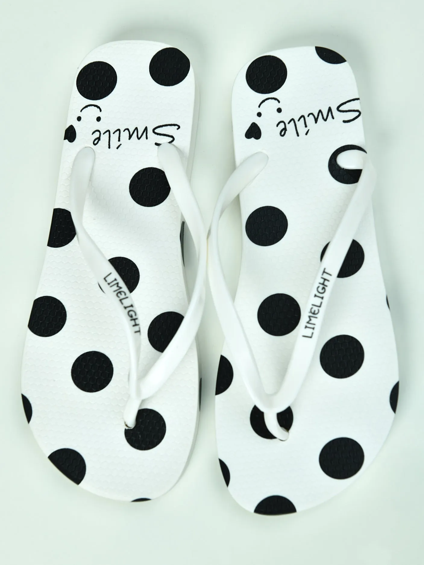 Polka Dot Printed Flop Flops
