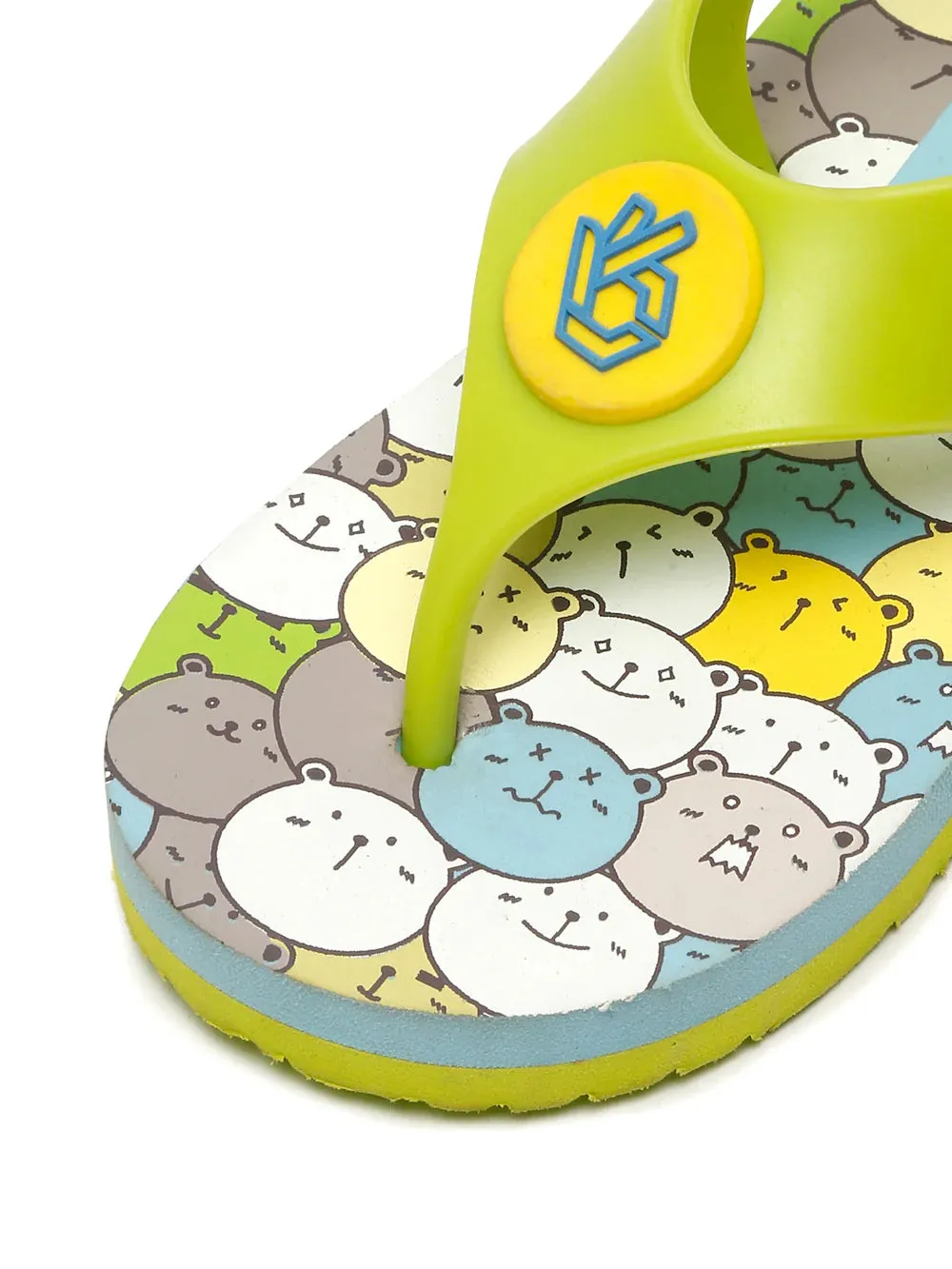 Premium Pumpkin Candy Flip-flops - Lime Green (Boys)