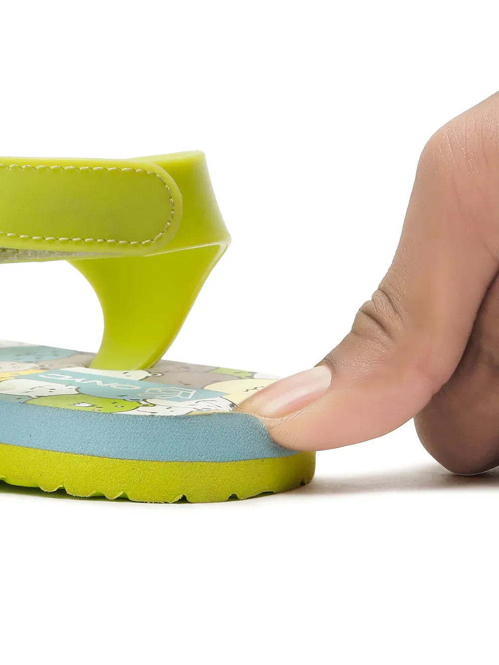Premium Pumpkin Candy Flip-flops - Lime Green (Boys)