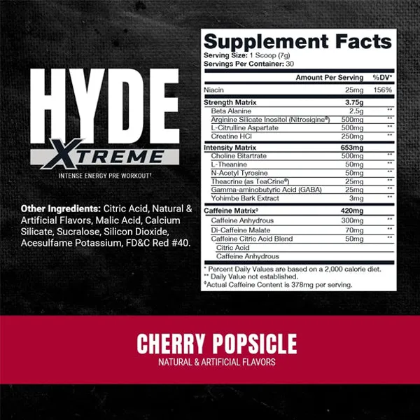 ProSupps Hyde Xtreme 30 Servings