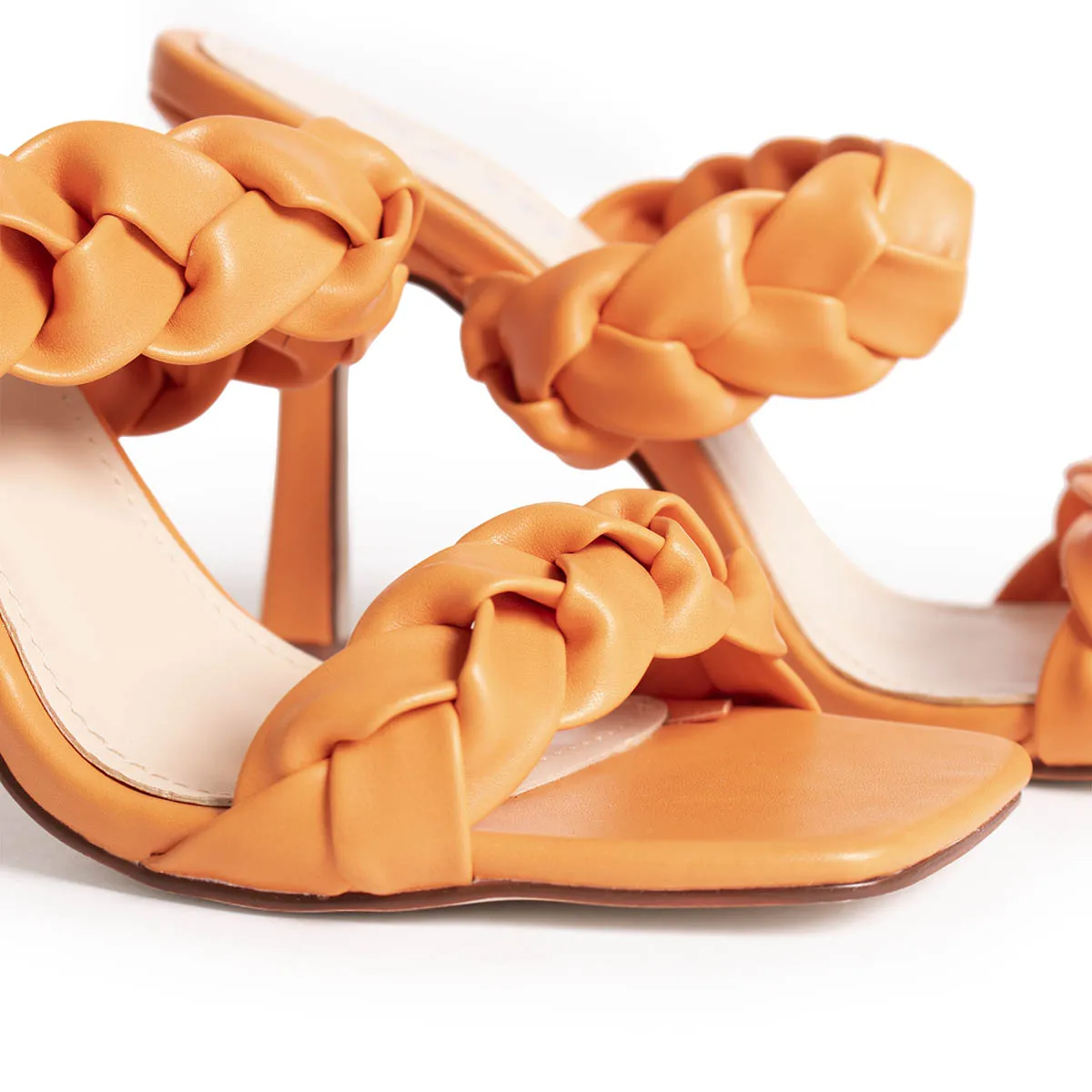 RAID Gemma Heeled Mule in Tangerine