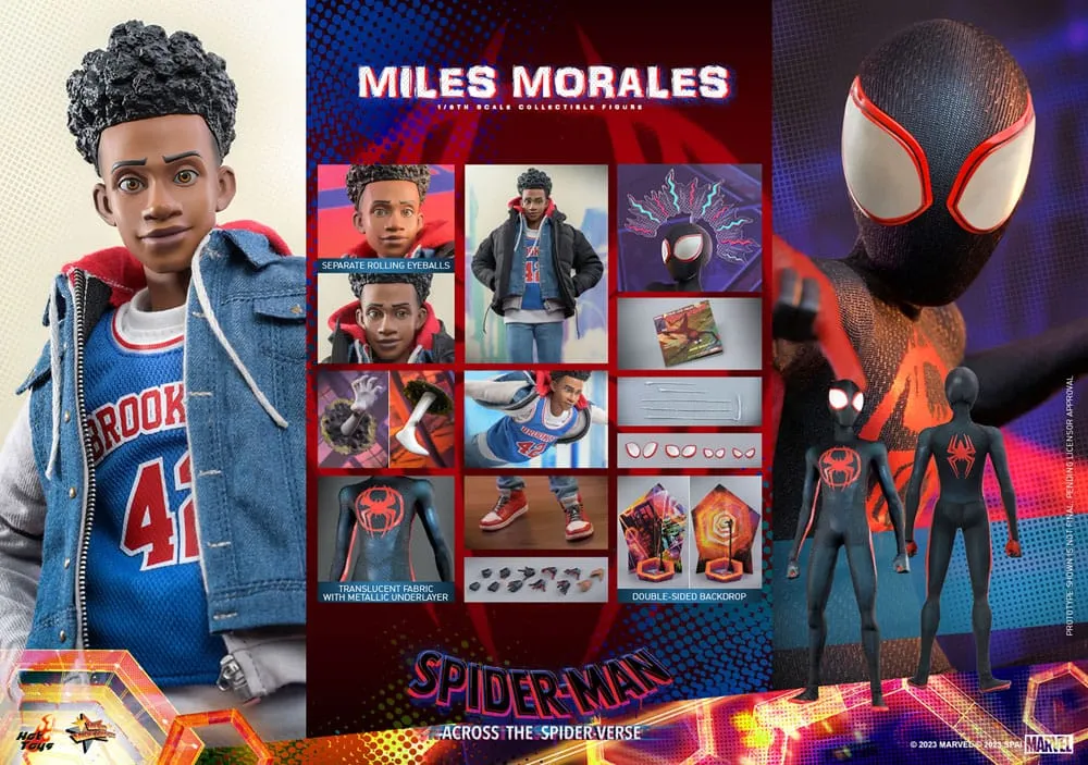 Spider-Man: Across The Spider-Verse Movie Masterpiece Action Figure 1/6 Miles Morales 29 Cm