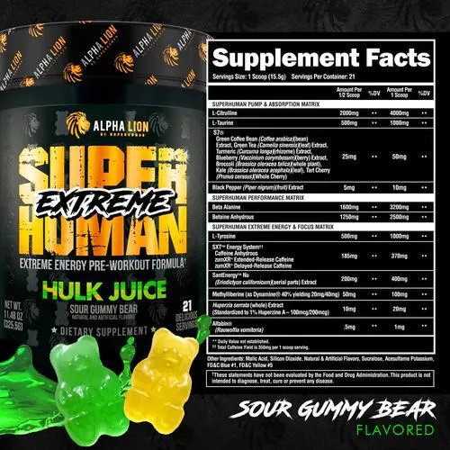 Super Human Extreme Pre Workout