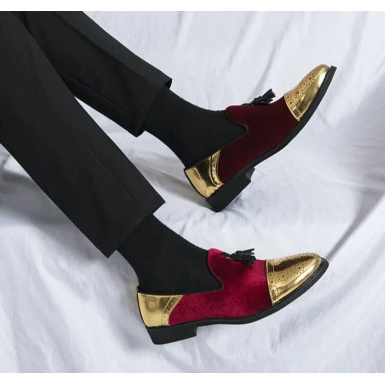 The Andreas Suede Gold Toe Tassel Loafers - Multiple Colors