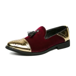 The Andreas Suede Gold Toe Tassel Loafers - Multiple Colors