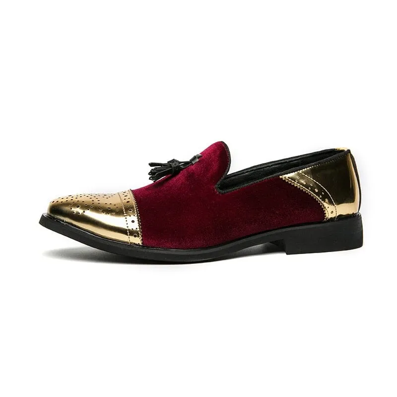 The Andreas Suede Gold Toe Tassel Loafers - Multiple Colors
